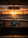 Midnight Turquoise Cactus - Car Freshie